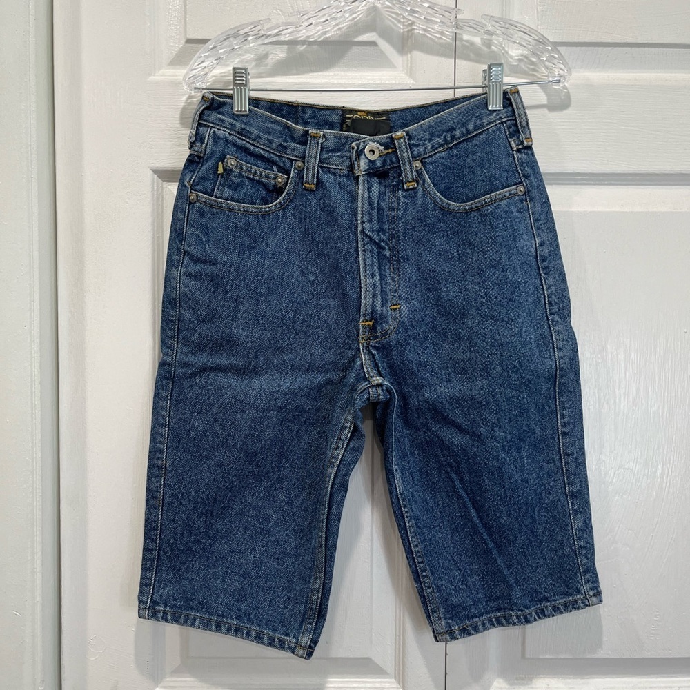 Vintage Esprit Teen girl long Jean shorts/dad shorts